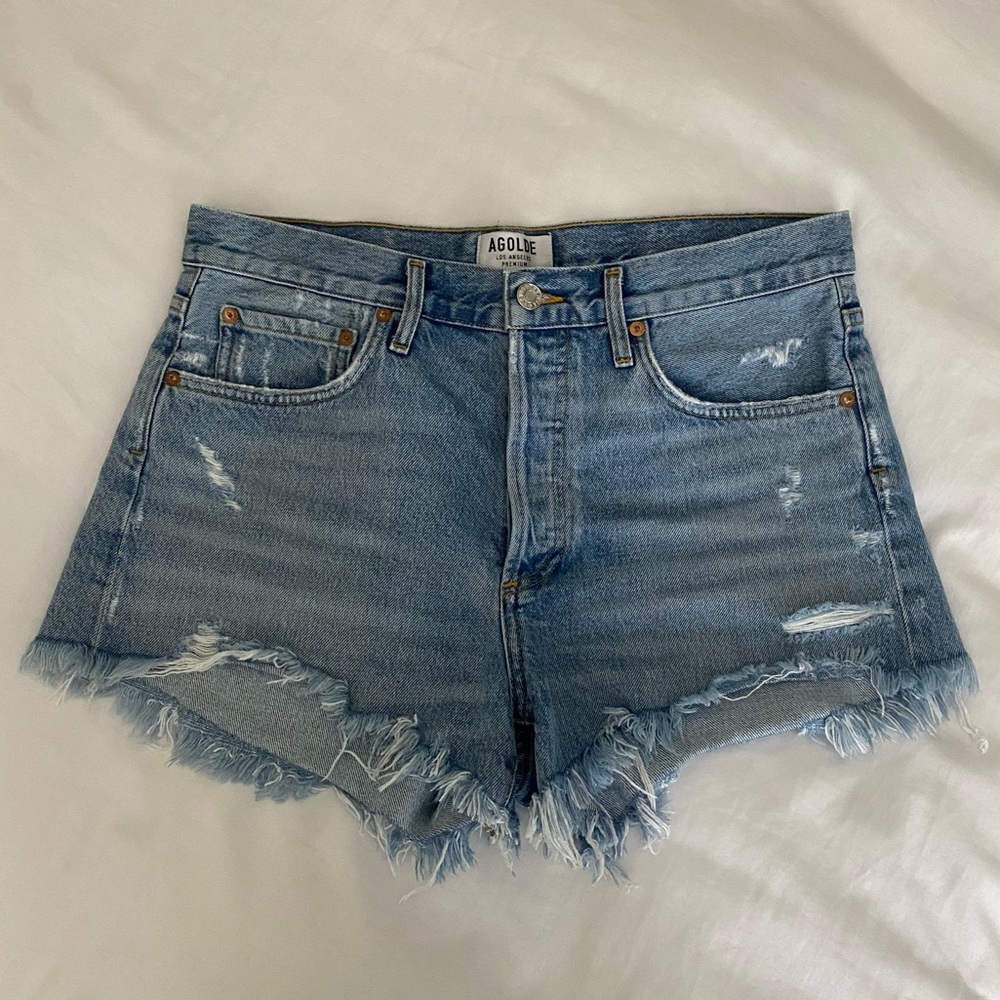 AGOLDE DENIM SHORTS